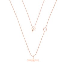 Tipperary Crystal Toggle Pendant Rose Gold