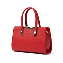 Galway Crystal Top Handle Handbag Red