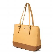 Galway Crystal Tote Bag - Tan & Brown