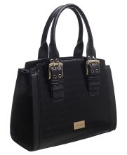 Bessie London Handbags Tote Croc Handbag Black