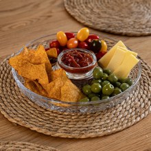 Killarney Crystal Trinity Chip & Dip Platter