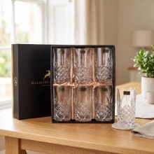 Killarney Crystal Trinity Hi Ball Glasses Set of 6 410ml