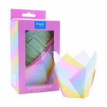 Tulip MuffinCase Rainbow 24/pk