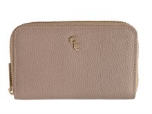 Galway Crystal Wallet Zip Around Taupe