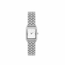 Tipperary Crystal Watch Rectangular White & Silver