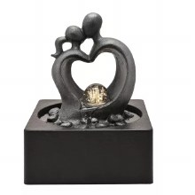 Water Feature with LED Light Kissing