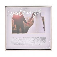Wedding Frame 4*6" Silver Word