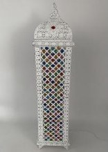 Grange Living White Moroccan Floor Lamp 94cm