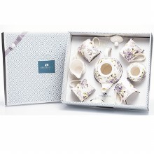 Newgrange Living White Thistle China 7pc Tea Set