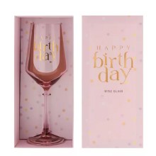 Wine Glass Happy Birthday