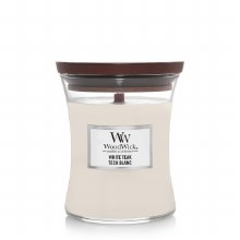 WoodWick Candles Medium Jar White Teak
