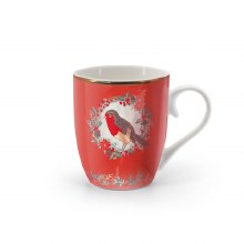 Tipperary Crystal Xmas Mug- Robin