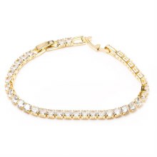 Newgrange Living Yellow Gold Tennis Dimd Bracelet