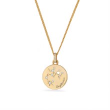 Tipperary Crystal Zodiac Gold Pendant Saggitariu