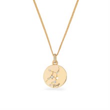 Tipperary Crystal Zodiac Gold Pendant Virgo