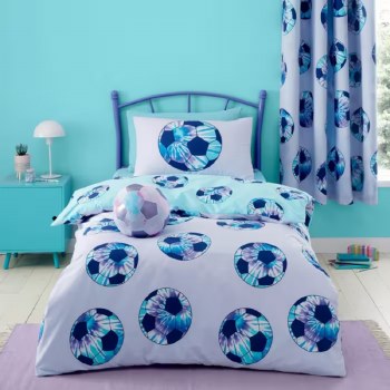 Tie Dye Football Lilac Single Duvet