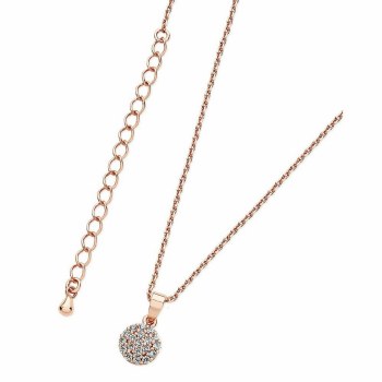 Tipperary Crystal Rose Gold Simple Disc Pendant