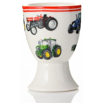 Eggcup Ceramic Tractor