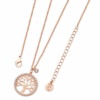 Tipperary Crystal TREE OF LIFE NECKLACE &amp; CZ CIR