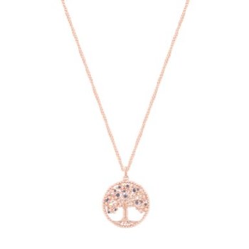 Tipperary Crystal Tree Of Life Pendant Blue