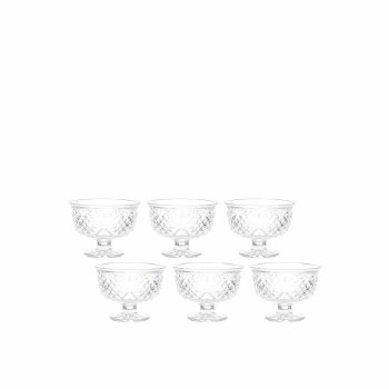 Killarney Crystal Trinity Dessert Bowls Set of 6