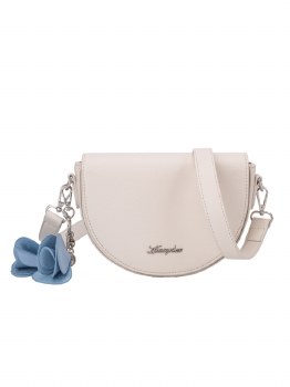 HAMPTON HANDBAG TULIP HANDLE GRAB BAG WHITE