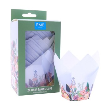 Tulip Muffin Cases Flowe 24/pk