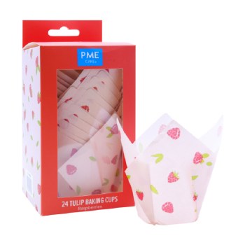 Tulip Muffin Cases Raspb 24/pk