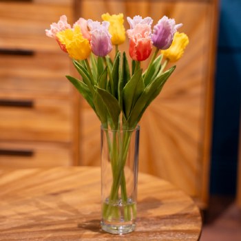 Tara Lane Tulips Bundle Vase 33cm