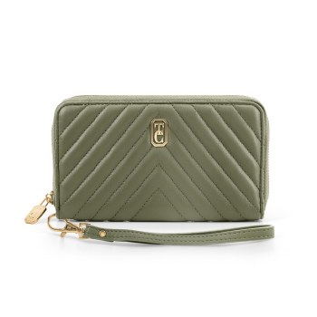 Tipperary Crystal Wallet Bordeaux Chevron Olive