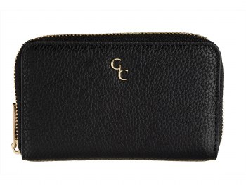 Galway Crystal Wallet Zip Around Black