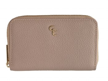 Galway Crystal Wallet Zip Around Taupe