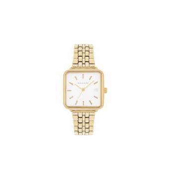 Tipperary Crystal Watch Square Face White &amp; Gold