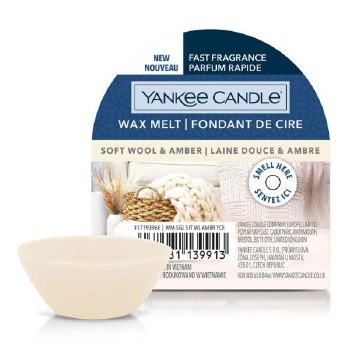 Yankee Candle Wax Tarts Soft Wool &amp; Amber