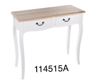 White Console Table Two Drawers