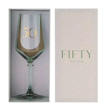 Wine Glass 50th Birthday