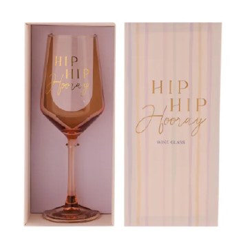 Wine Glass Hip Hip Hooray
