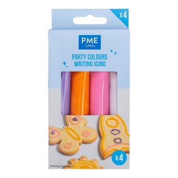 Writing Icing-Party Colours 4P