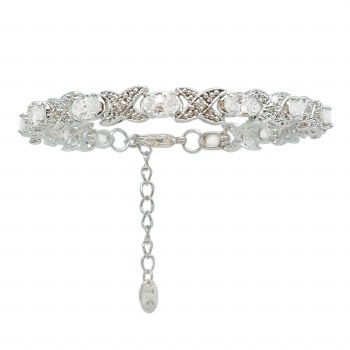Tipperary Crystal X&amp;O Silver Bracelet