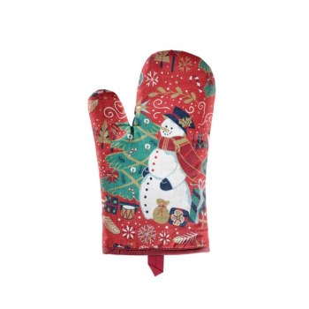 Tipperary Crystal Christmas Oven Glove Single Snowman