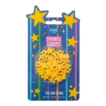 Sprinkle Charms Yellow Stars 25g