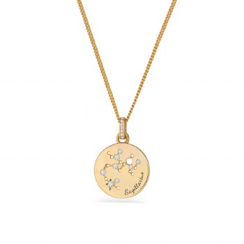 Tipperary Crystal Zodiac Gold Pendant Saggitariu