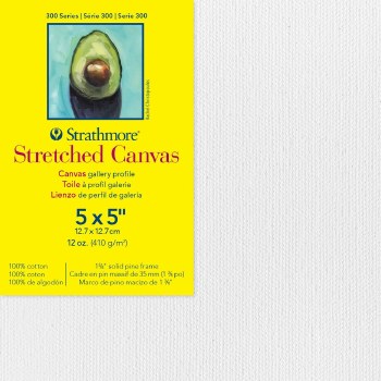 Strathmore Stretched Gallery Canvas, 1-3/8" Profile, 5" x 5"