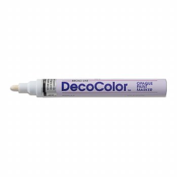 DecoColor Paint Markers, Broad, White