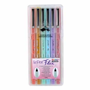 Le Pen Flex Pastel 6 Color Set