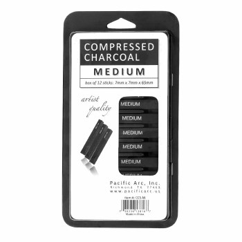 Pacific Arc Compressed Charcoal, Set of 12