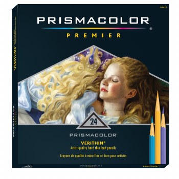 Prismacolor Verithin Colored Pencil Sets, 24-Color Set