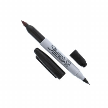 Sharpie Twin Tip Permanent Markers, Black