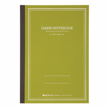 ProFolio Oasis Notebooks, A5 Medium Avocado