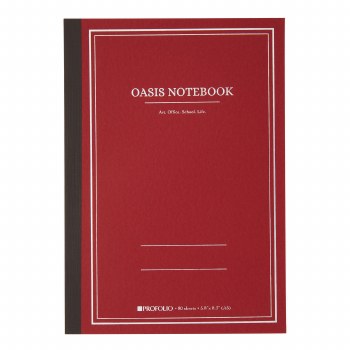 ProFolio Oasis Notebooks, A5 Medium Brick